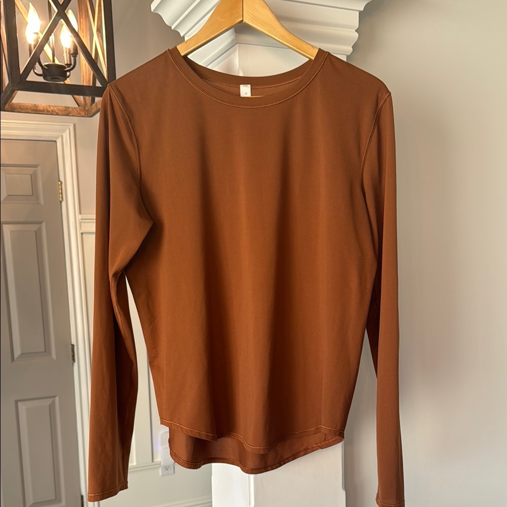 Brown Long Sleeve Top